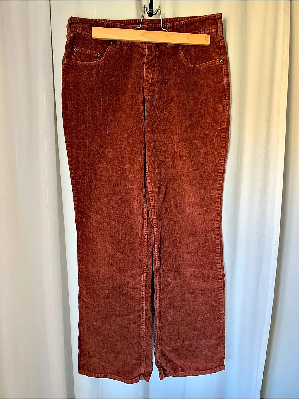 Denver Hayes Brown Corduroy Wide Leg Pants Waist 30